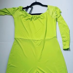 Lime green romper